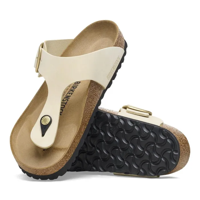 Women Birkenstock Thong Gizeh Big Buckle Ecru
