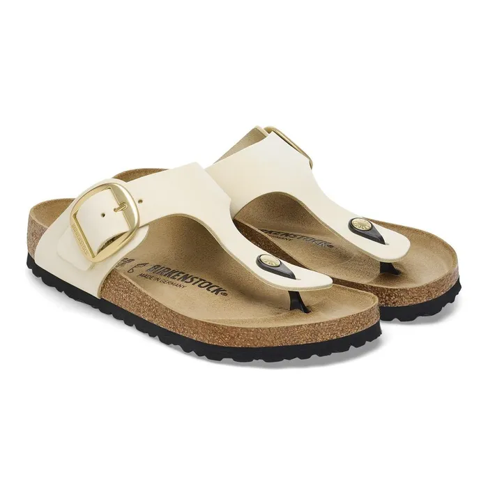 Women Birkenstock Thong Gizeh Big Buckle Ecru