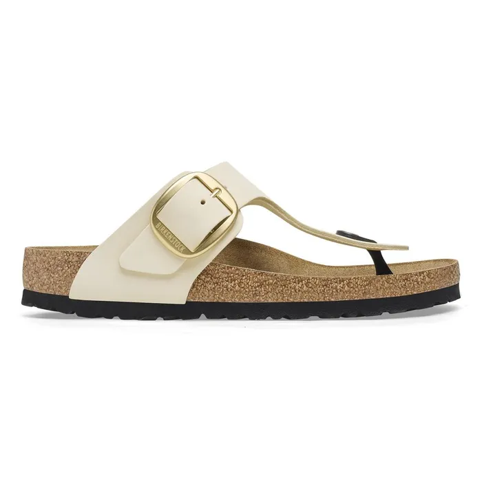 Women Birkenstock Thong Gizeh Big Buckle Ecru