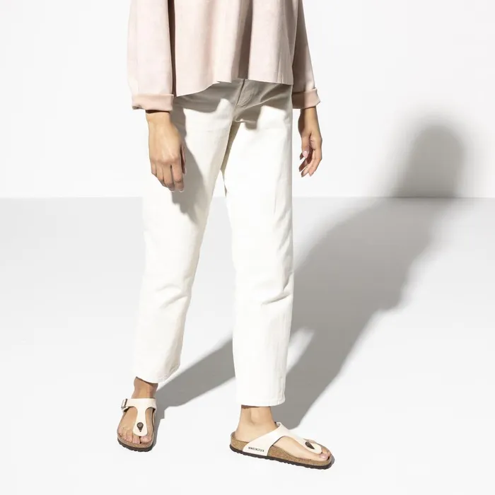 Women Birkenstock Thong Gizeh Graceful Pearl White