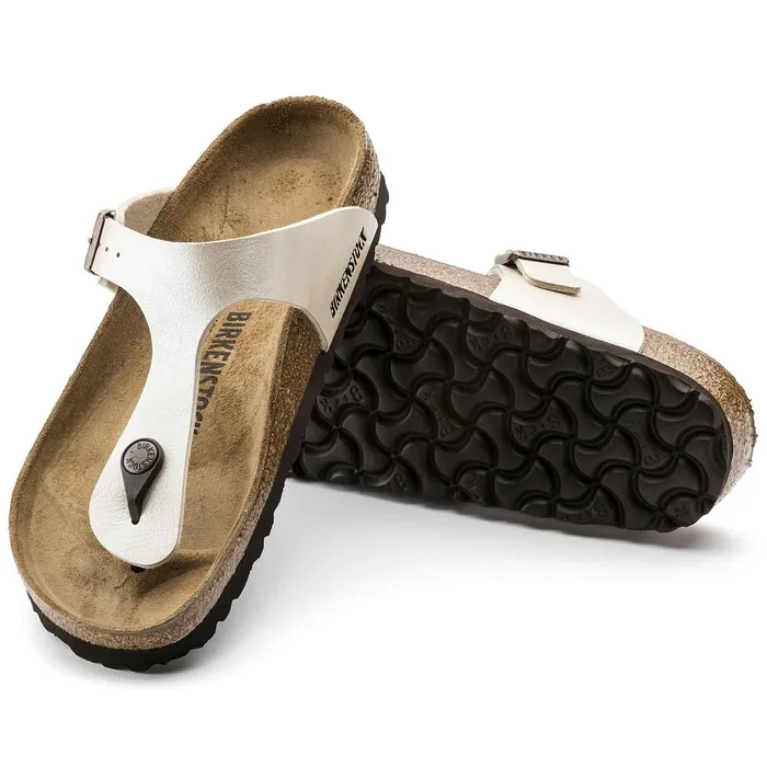 Women Birkenstock Thong Gizeh Graceful Pearl White