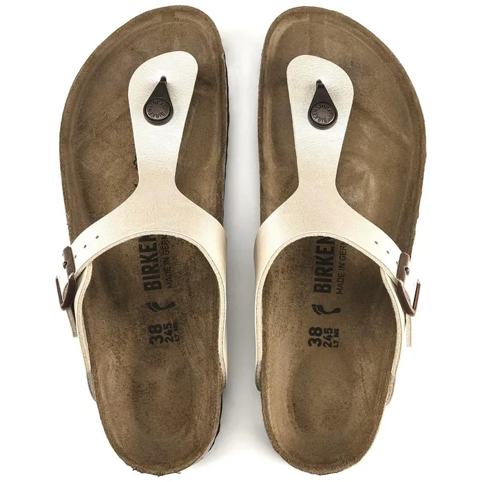Women Birkenstock Thong Gizeh Graceful Pearl White