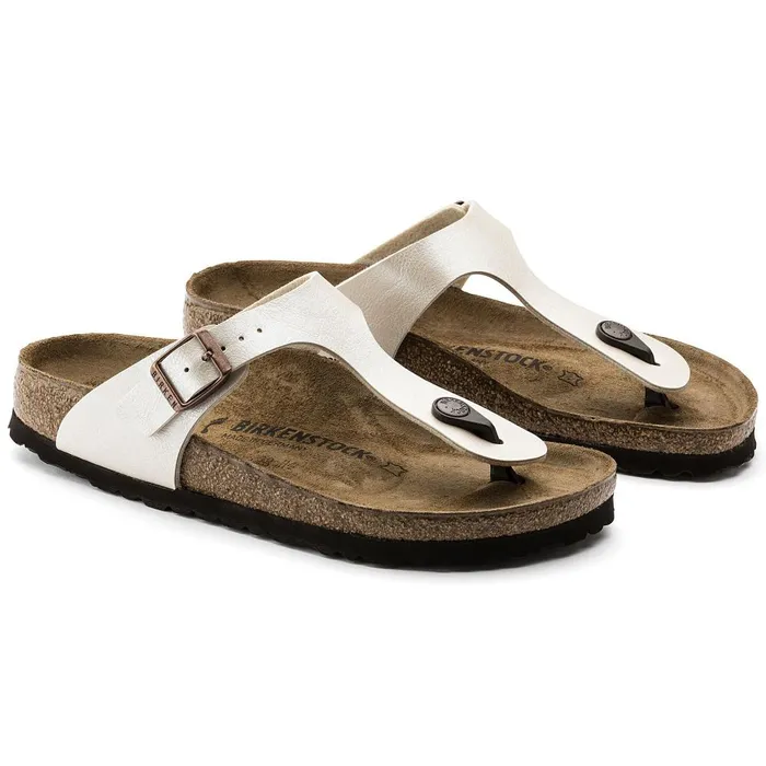 Women Birkenstock Thong Gizeh Graceful Pearl White