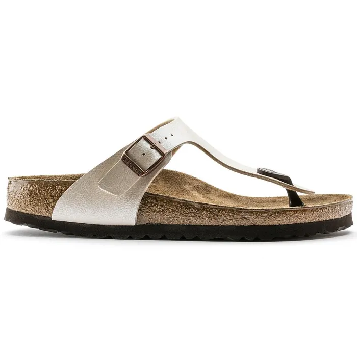 Women Birkenstock Thong Gizeh Graceful Pearl White