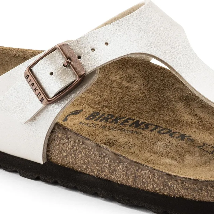 Women Birkenstock Thong Gizeh Graceful Pearl White