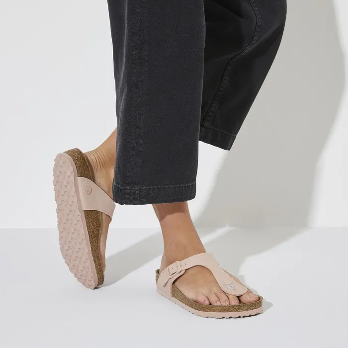 Women Birkenstock Thong Gizeh Vegan Soft Pink