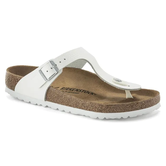 Women Birkenstock Thong Gizeh White
