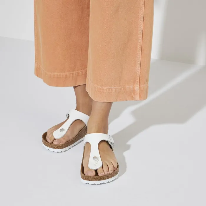 Women Birkenstock Thong Gizeh White