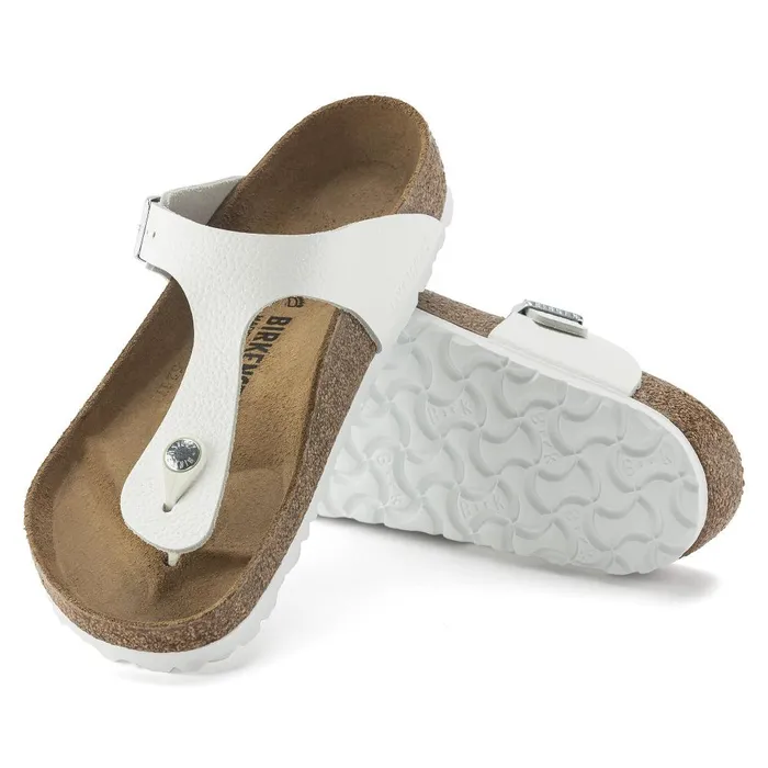 Women Birkenstock Thong Gizeh White