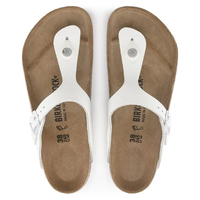 Women Birkenstock Thong Gizeh White