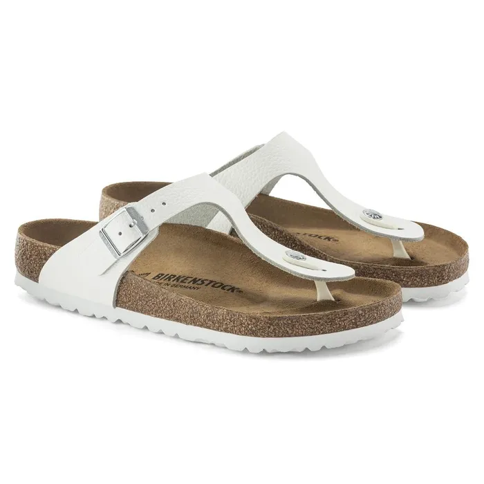 Women Birkenstock Thong Gizeh White