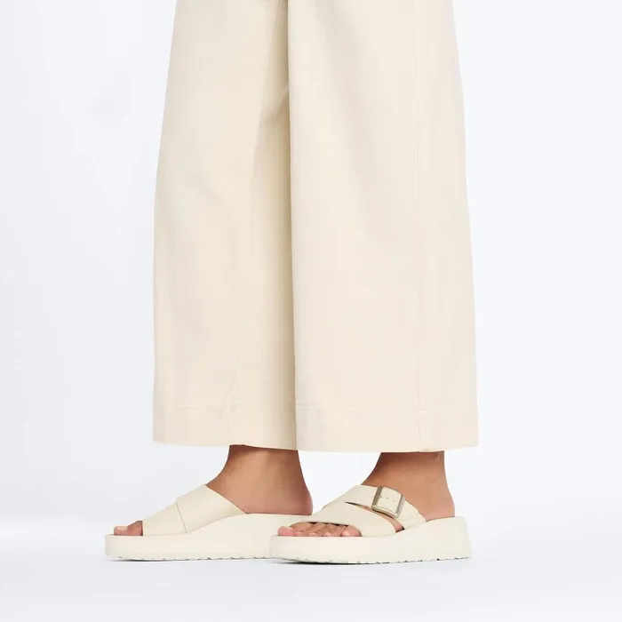 Women Birkenstock TwoStrap Almina Ecru