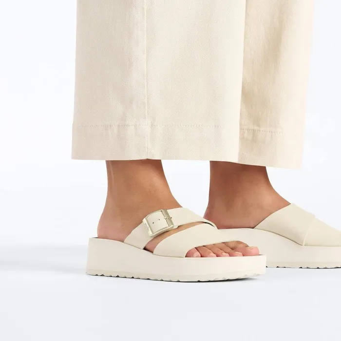 Women Birkenstock TwoStrap Almina Ecru