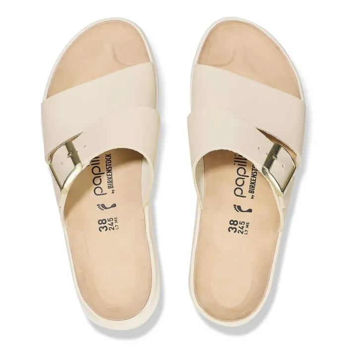 Women Birkenstock TwoStrap Almina Ecru
