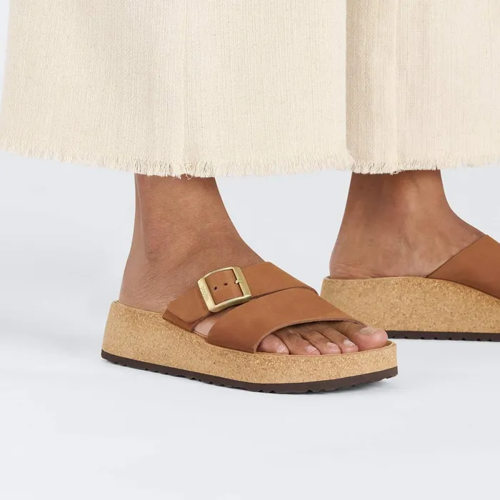 Women Birkenstock TwoStrap Almina Pecan