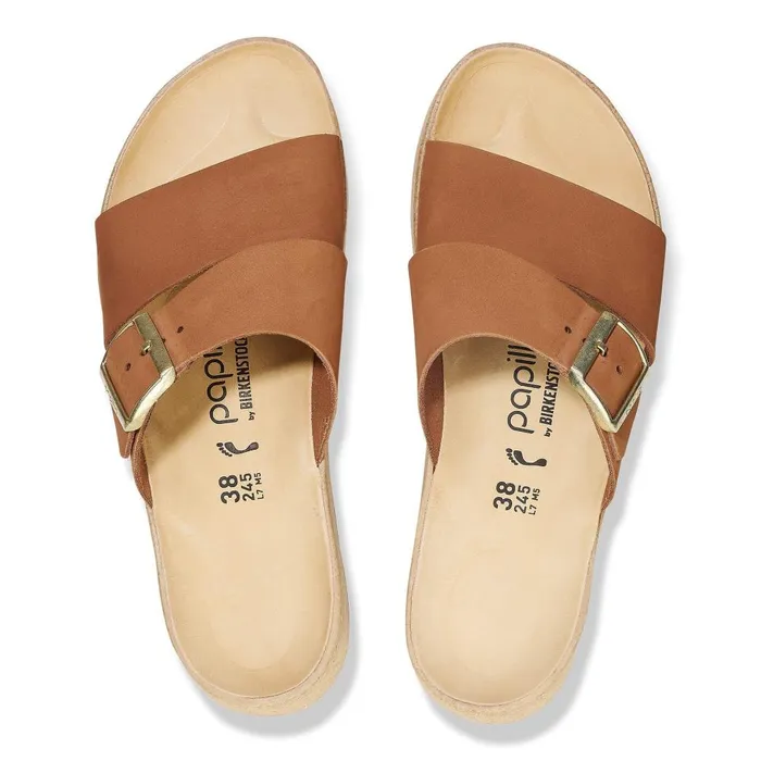 Women Birkenstock TwoStrap Almina Pecan