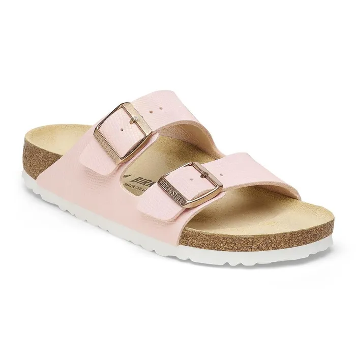 Women Birkenstock TwoStrap Arizona Shiny Light Rose