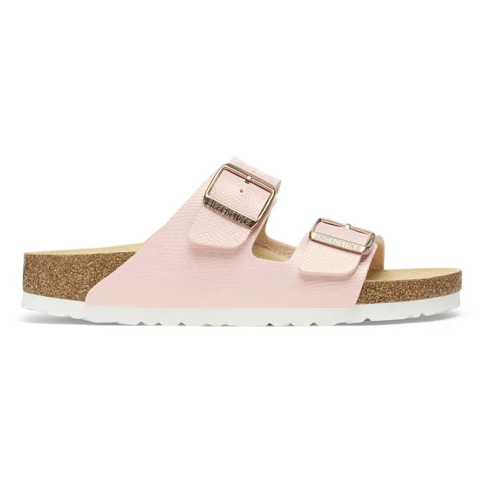 Women Birkenstock TwoStrap Arizona Shiny Light Rose