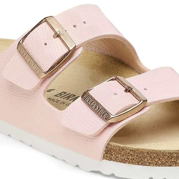 Women Birkenstock TwoStrap Arizona Shiny Light Rose