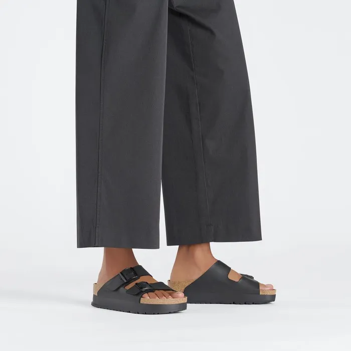 Women Birkenstock Wedges and Platforms Arizona Flex Platform Black