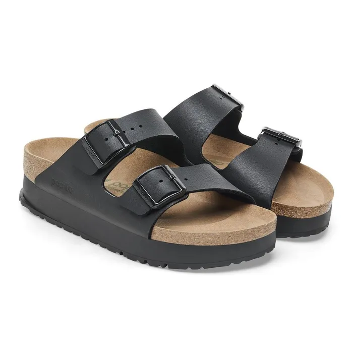 Women Birkenstock Wedges and Platforms Arizona Flex Platform Black