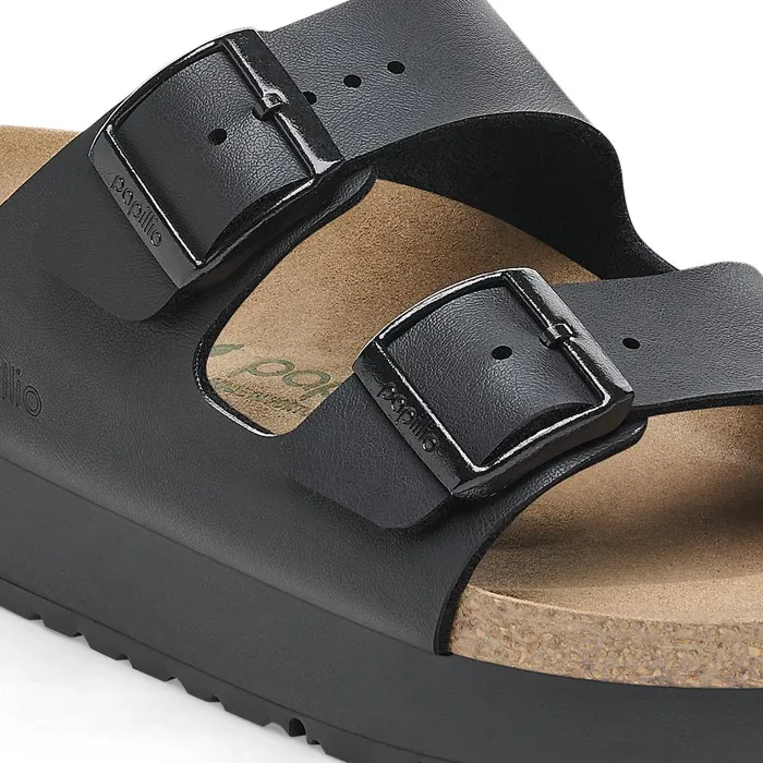Women Birkenstock Wedges and Platforms Arizona Flex Platform Black