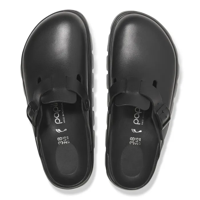 Women Birkenstock Wedges and Platforms Boston Chunky Black