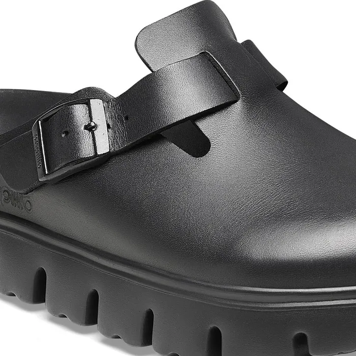 Women Birkenstock Wedges and Platforms Boston Chunky Black