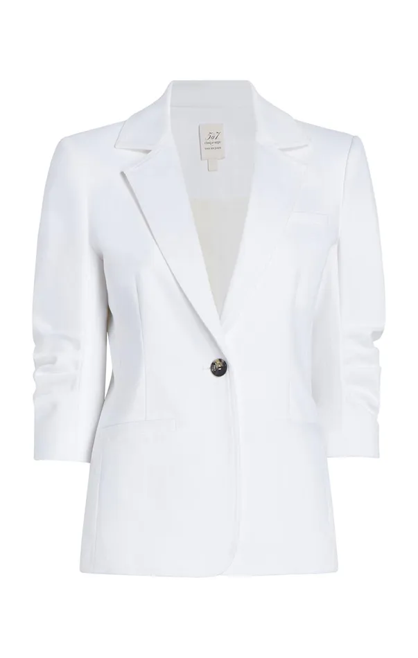 Women Blazers Cinq Sept Denim Khloe Blazer White