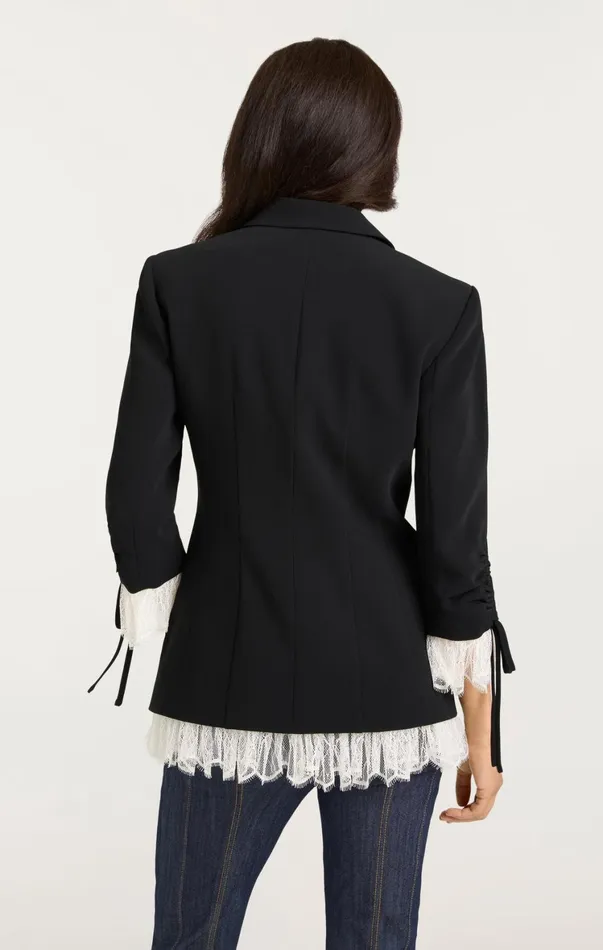 Women Blazers Cinq Sept Roxie Blazer Blackivory