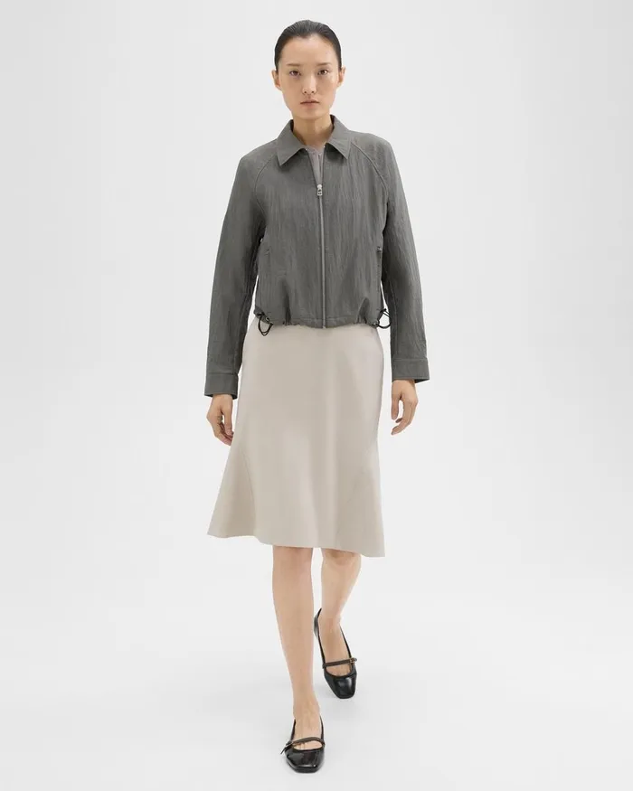 Women Blazers Jackets Theory Cropped Jacket Spruce