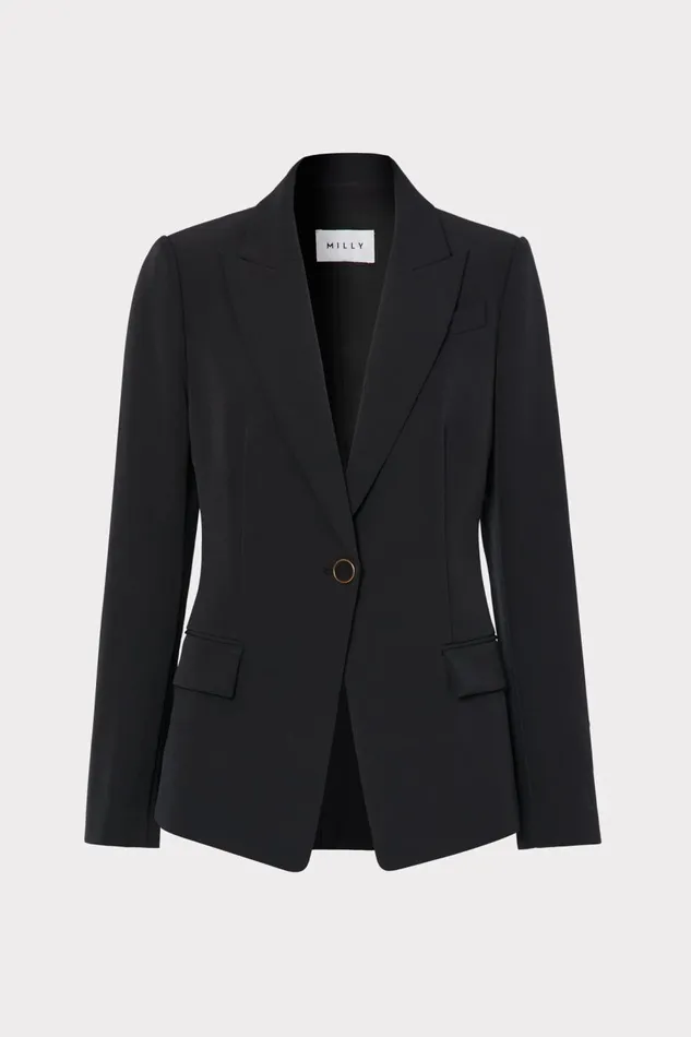 Women Blazers Milly Avery Cady Blazer Black