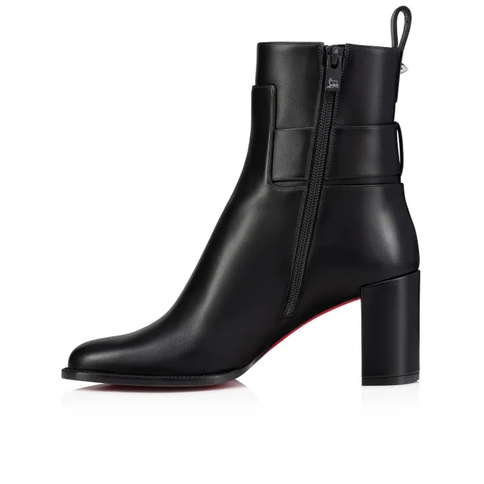 Women Booty Lock 70 Mm Low Boots 8211 Calf Leather 8211 Black Christian Louboutin Boots