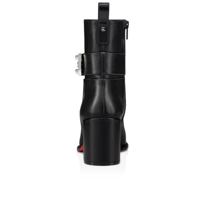 Women Booty Lock 70 Mm Low Boots 8211 Calf Leather 8211 Black Christian Louboutin Boots