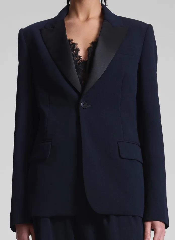 Women Brandon Tailored Tux Jacket Evening Blueblack ALC Suits