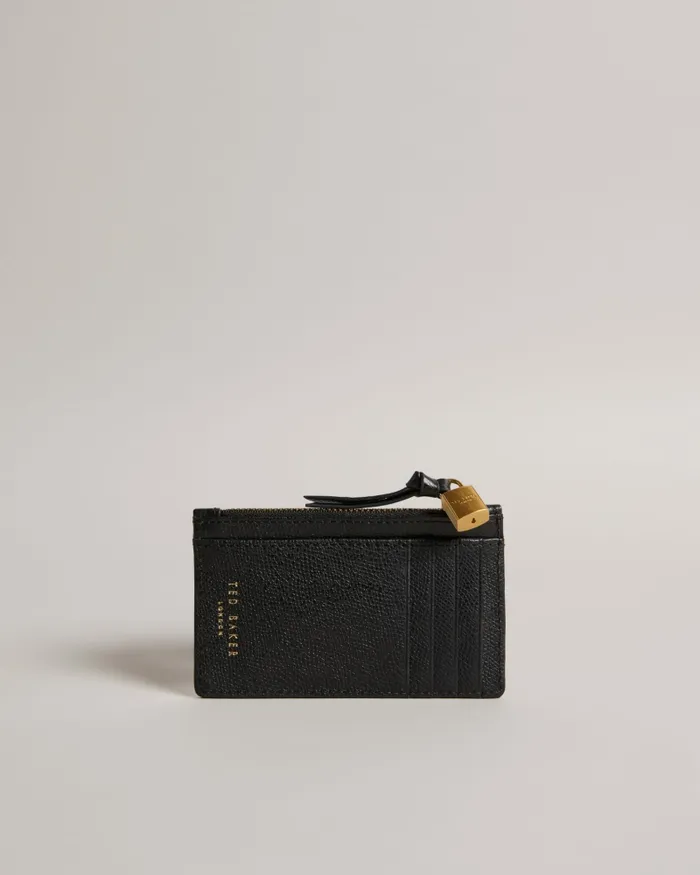 Women BROMTON 8211 Padlock Leather Card Holder Black Ted Baker Purses and Cardholders Women BROMTON 8211 Padlock Leather Card Holder Black Ted Baker Purses and Cardholders