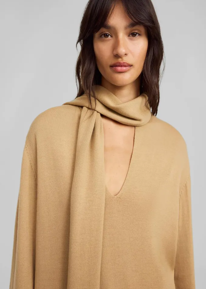Women By Malene Birger Merrie Pullover 8211 Tannin The Frankie Shop Knitwear