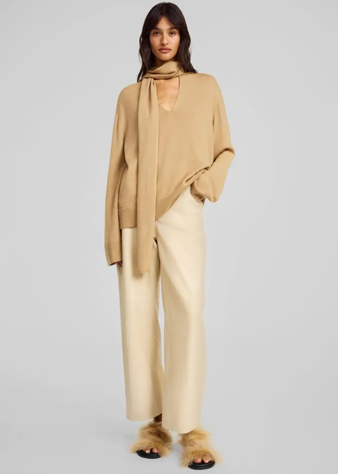 Women By Malene Birger Merrie Pullover 8211 Tannin The Frankie Shop Knitwear