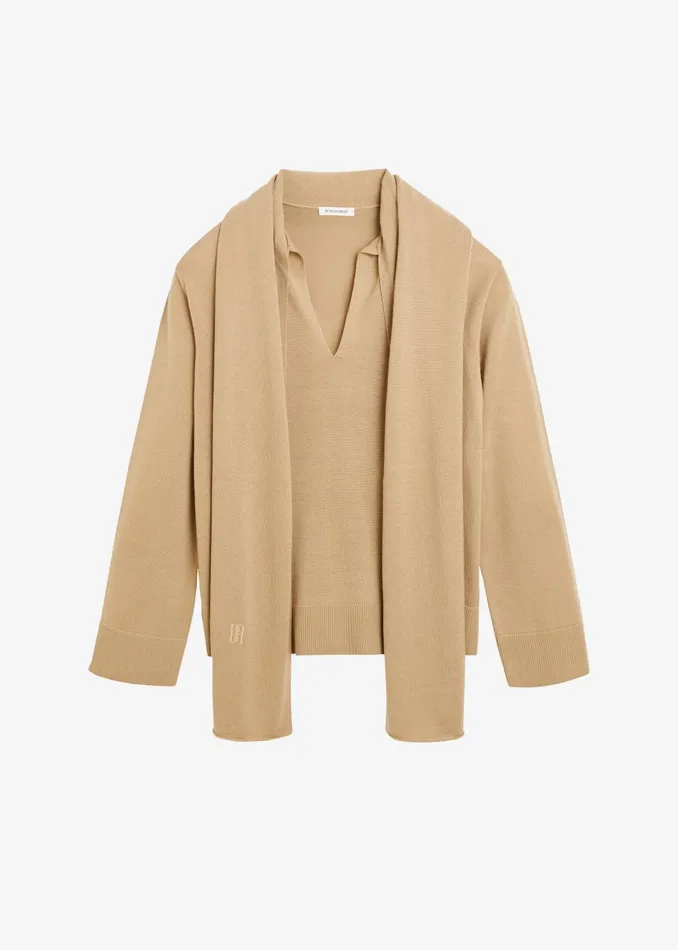 Women By Malene Birger Merrie Pullover 8211 Tannin The Frankie Shop Knitwear