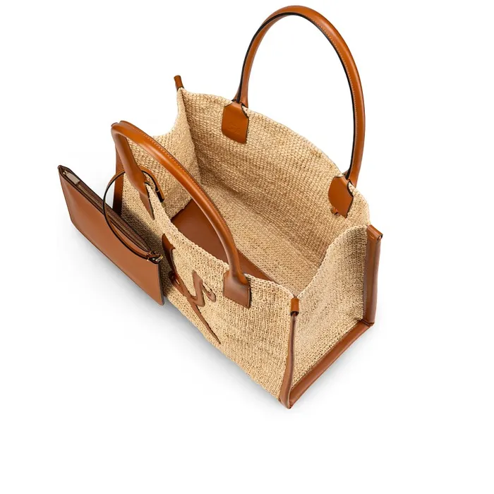Women By My Side Large Tote Bag 8211 Raffia And Calf Leather 8211 Natural Christian Louboutin Totes