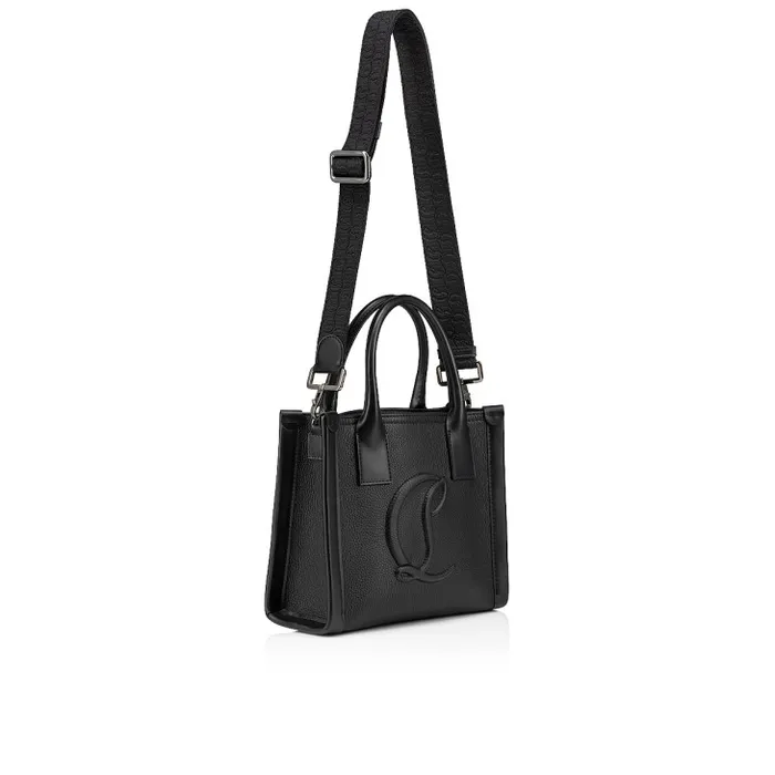 Women By My Side Mini Tote Bag 8211 Grained Calf Leather 8211 Black Christian Louboutin Totes