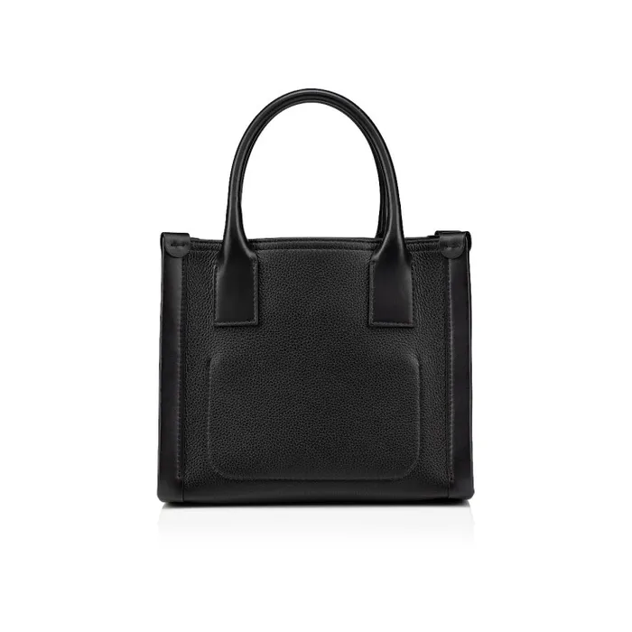 Women By My Side Mini Tote Bag 8211 Grained Calf Leather 8211 Black Christian Louboutin Totes