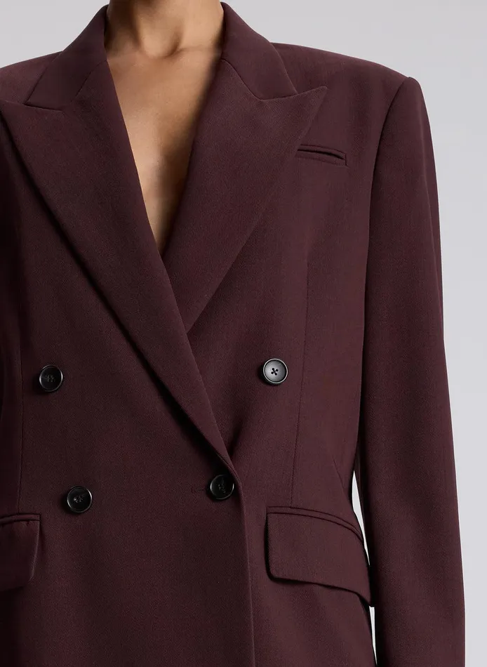 Women Calla Oversized Tailored Jacket Chocolate Plum ALC Suits