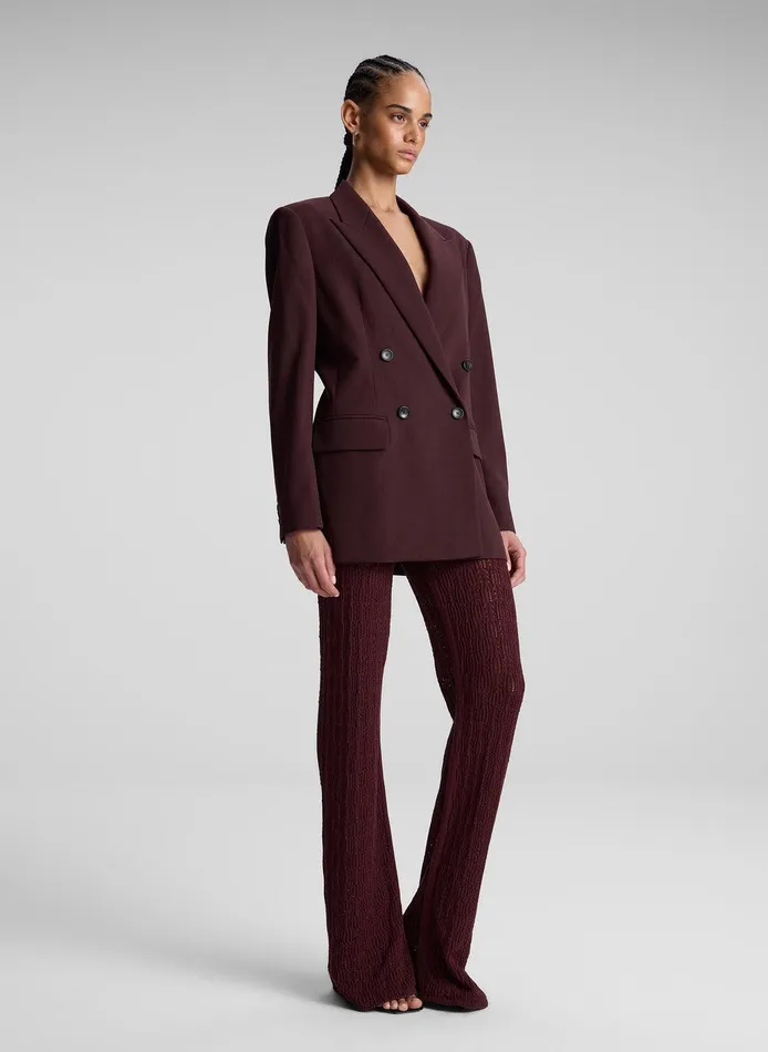 Women Calla Oversized Tailored Jacket Chocolate Plum ALC Suits