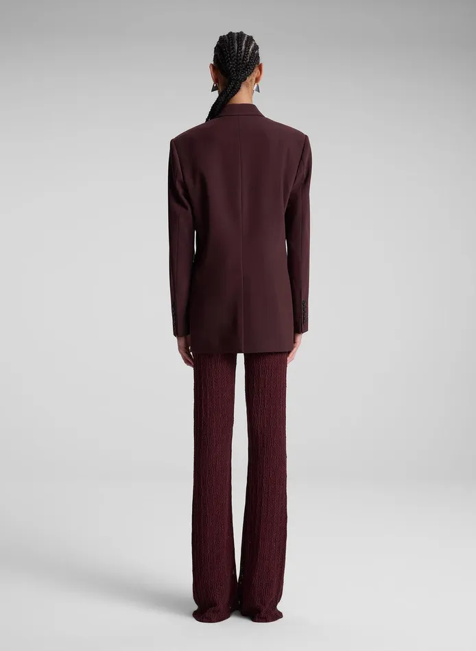 Women Calla Oversized Tailored Jacket Chocolate Plum ALC Suits