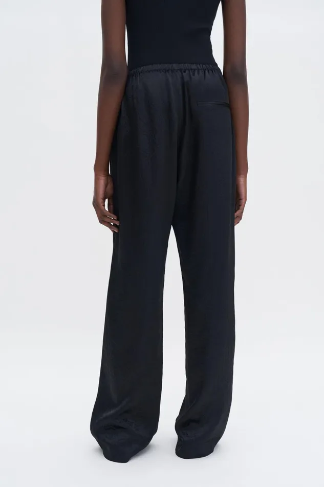 Women Casual Crinkle Trousers Black Filippa K Trousers