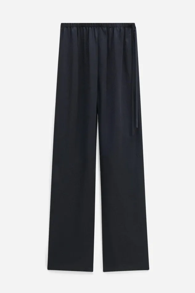 Women Casual Crinkle Trousers Black Filippa K Trousers