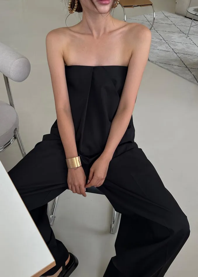 Women Catalina Pleated Trousers 8211 Black The Frankie Shop Bottoms