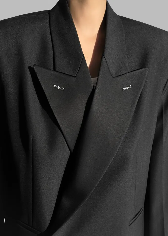 Women Cheyenne Padded Blazer 8211 Black The Frankie Shop Outerwear