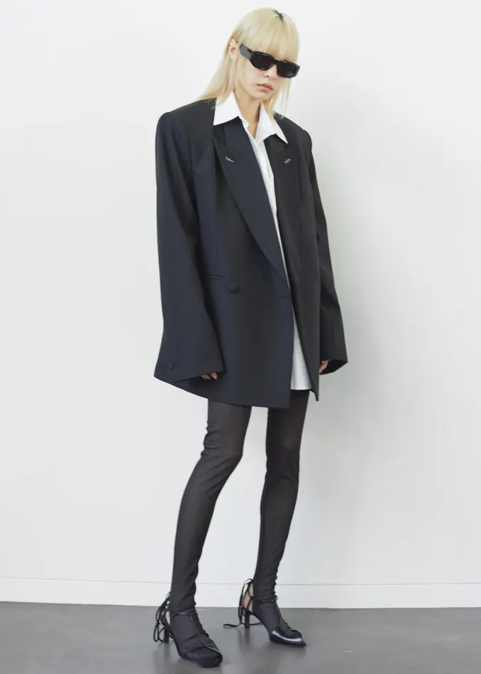 Women Cheyenne Padded Blazer 8211 Black The Frankie Shop Outerwear